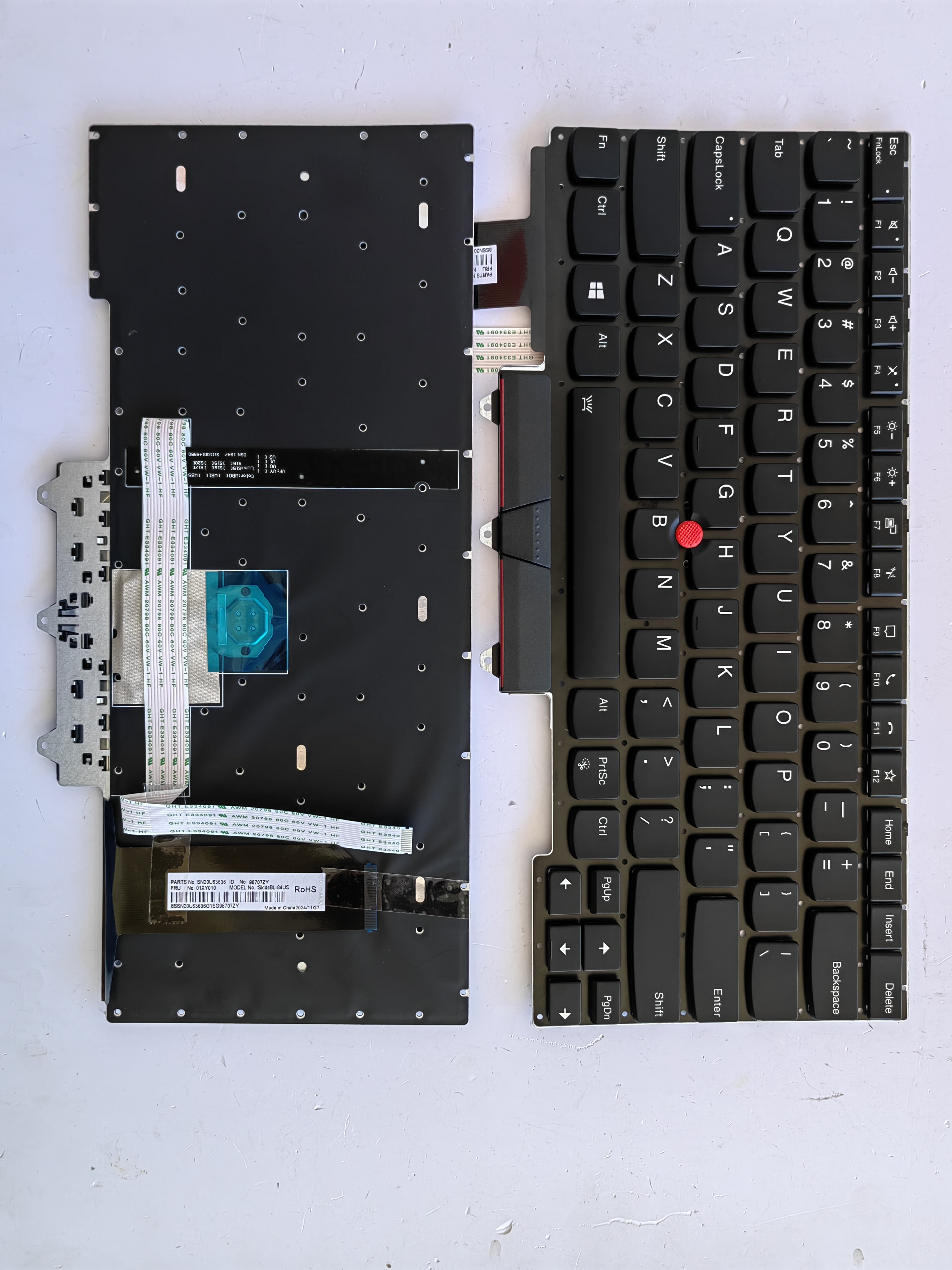 Picture of New Replacement Laptop Keyboard For IBM E14 second generation/E14 GEN2 BLACK With Point Backlit (OEM) US Layout